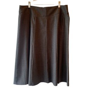 Rafaela Stretch A-line Skirt in Brown & Black Weave sz 12